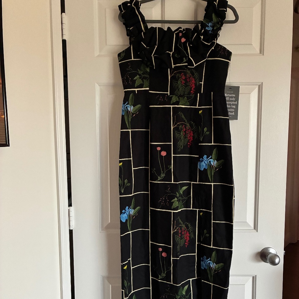 NWT Tuckernuck Suze Fresher Buds midi dress 8 M - Picture 5 of 15